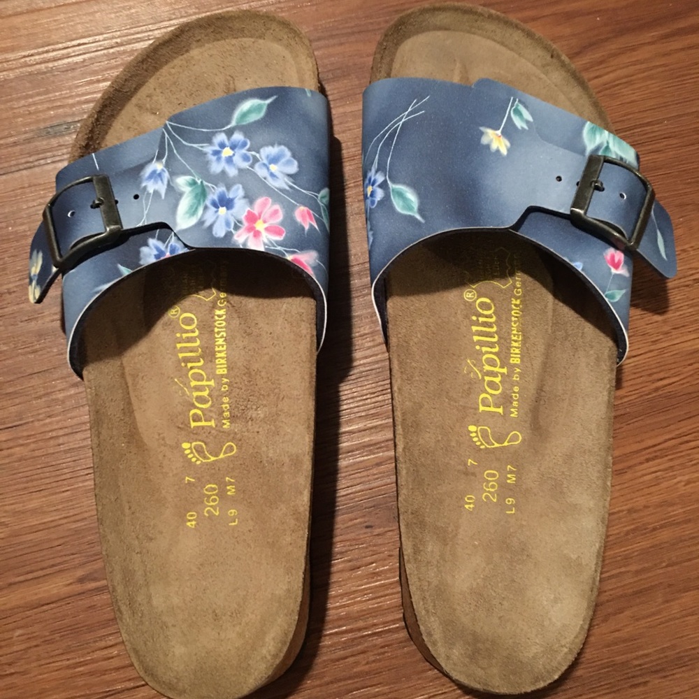 NWOT Birkenstock Papillio floral sandals size 9